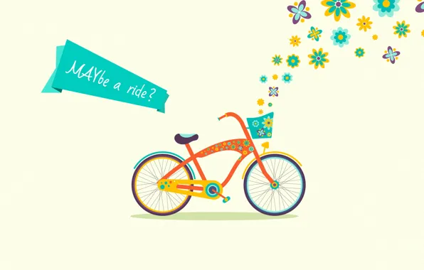 Велосипед, май, may, maybe a ride