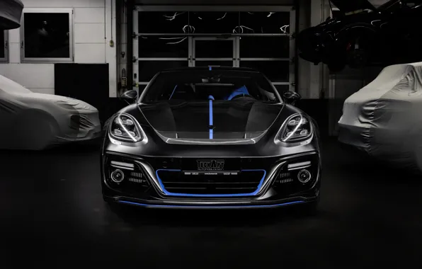 Porsche, Panamera, вид спереди, 2018, TechArt, Sport Turismo, Grand GT, Selective