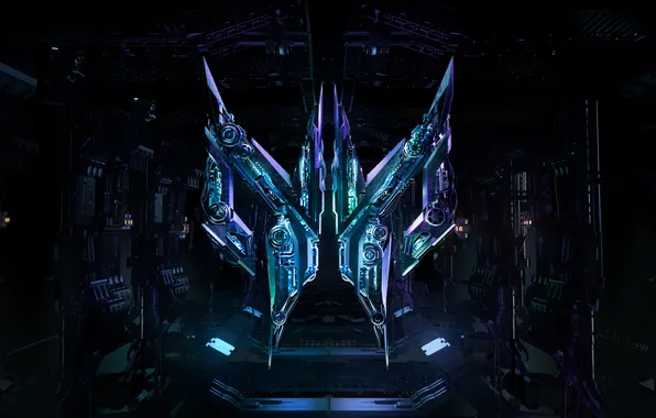 Logo, Neon, Spaceship, Technology, Science fiction, Dark aesthetic, Acer Predator