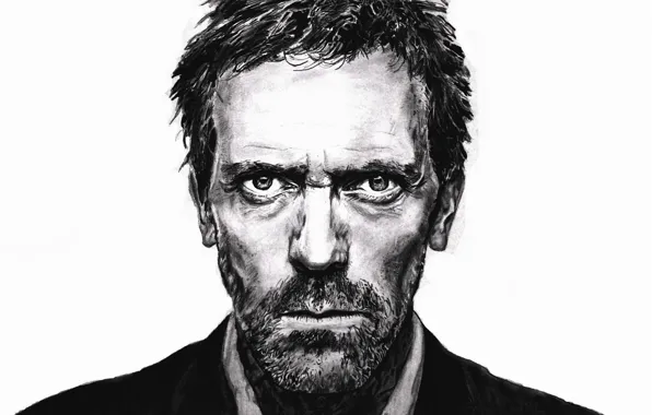 Картинка портрет, актер, Hugh Laurie