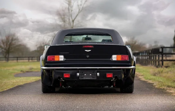Black, Вид сзади, Aston Martin V8 Vantage Volante
