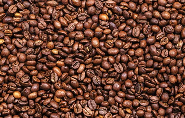 Картинка фон, кофе, зерна, texture, background, beans, coffee, roasted