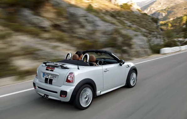 Белый, Кабриолет, Mini Cooper, MINI, Купэ, Мини Купер
