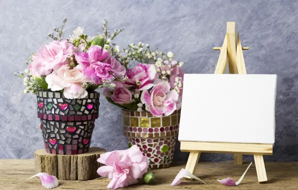 Картинка цветы, лепестки, розовые, vintage, pink, flowers, beautiful, romantic