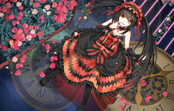 Девушка, аниме, арт, Date a Live