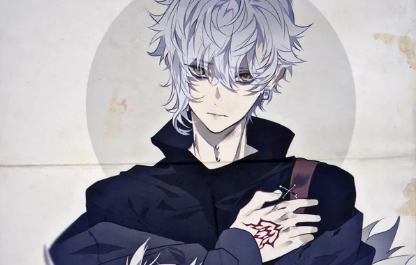 Картинка взгляд, аниме, тату, арт, парень, Fate / Grand Order