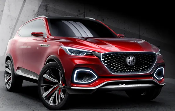 Concept, вид спереди, 2018, кроссовер, SUV, MG X-Motion