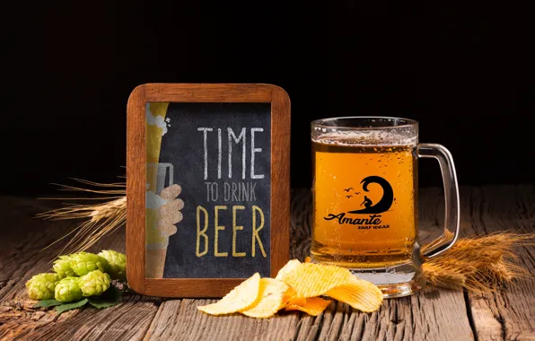 Glass, logo, Beer, Amante, chopp
