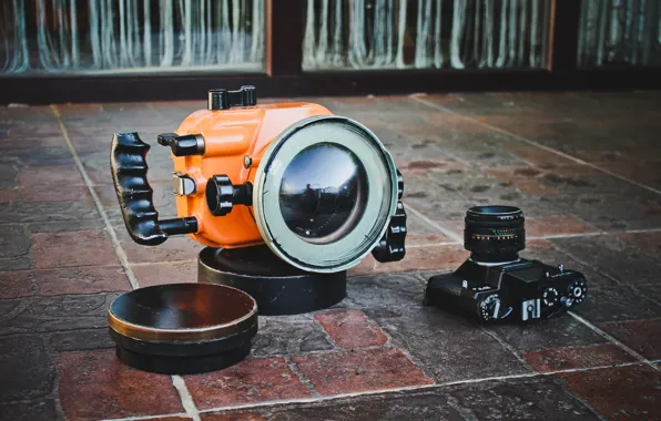 USSR, camera, BPF, underwater box