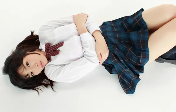 Girl, sexy, boobs, cute, japanese, uniform, Anna Konno