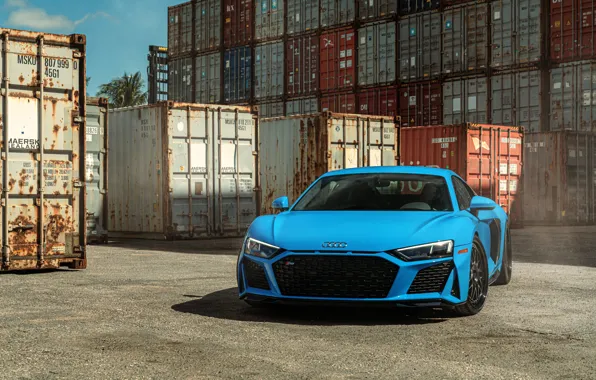 Audi R8, Blue, Jenn