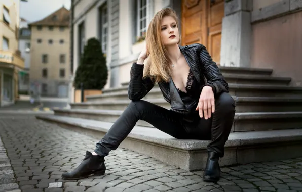 Девушка, город, улица