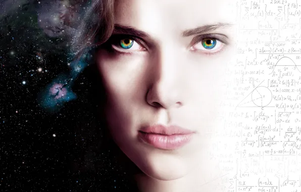 Картинка Scarlett Johansson, Girl, Action, Fantasy, Beautiful, Stars, Space, Wallpaper