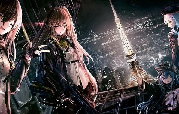 Оружие, руины, Girls Frontline, Девушки фронта