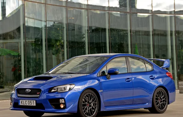 Картинка subaru, blue, wrx, sti, klc 051