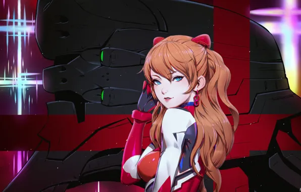 Девушка, рыжая, Евангелион, Evangelion