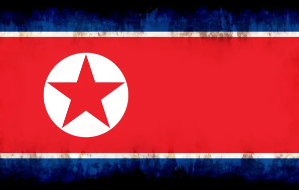 Картинка flag, burn, north corea