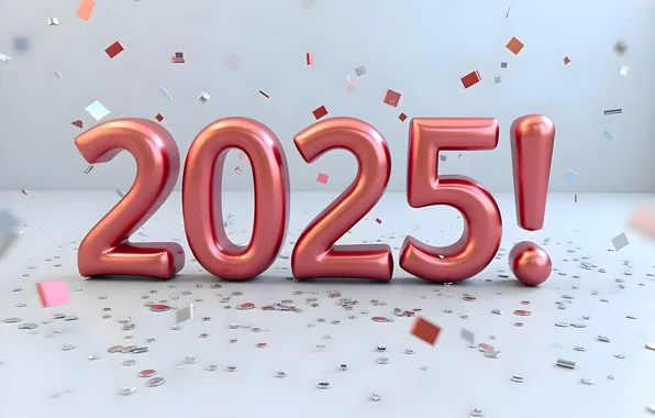 Цифры, Новый год, дата, 2025, Новый 2025 год