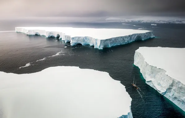 Картинка море, природа, лёд, Antarctica