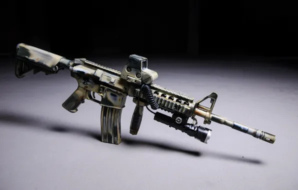 Картинка M16, assault rifle, led