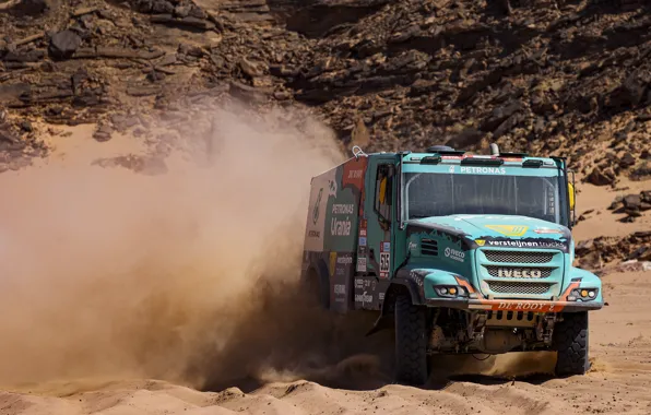 Песок, Пыль, Rally, Dakar, Дакар, Ралли, Спереди, Iveco