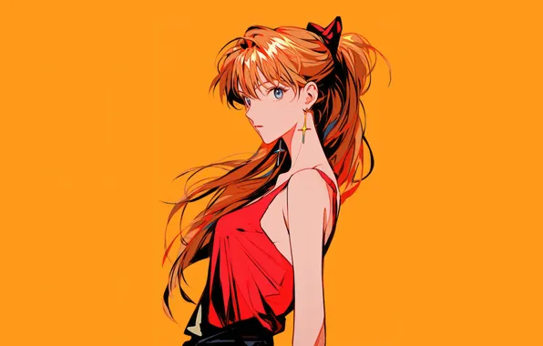 Картинка minimal, character, asuka, langley, soryu