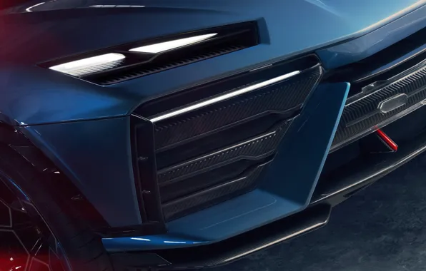 Lamborghini, close-up, headlight, Lamborghini Lanzador Concept, Lanzador