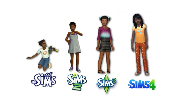 Девочка, game, Sims, Sims 4