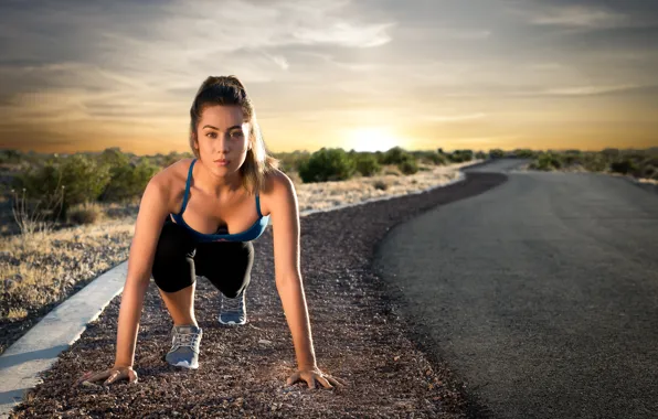 Look, pose, run, fitness