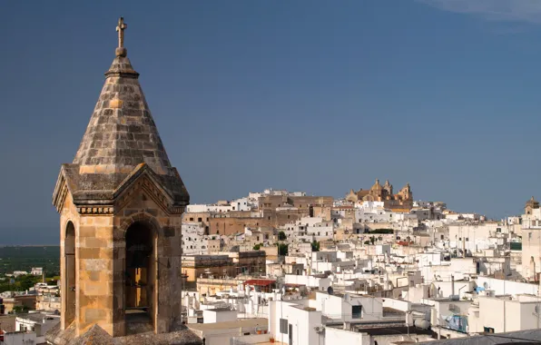 Башня, Италия, панорама, Остуни