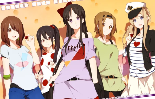 Девушки, anime, art, персонажи, K-ON