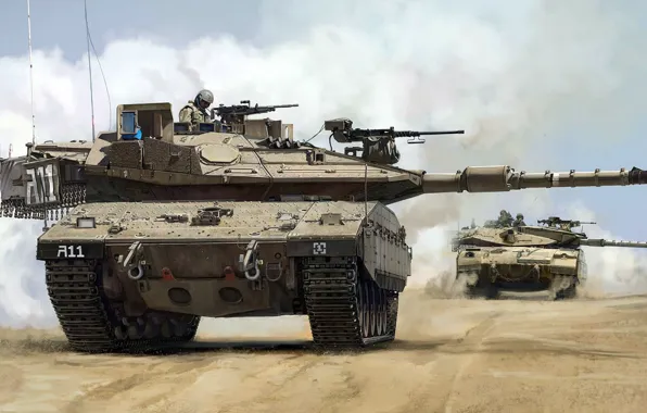 Картинка колесница, основной боевой танк, Израиль, Меркава Mk.4