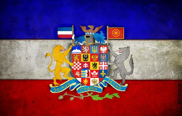 Картинка флаг, герб, панславянский