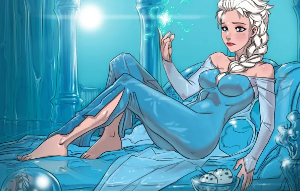 Art, frozen, Snow Queen, Холодное сердце, elsa