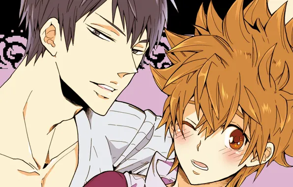 Аниме, арт, парни, Katekyo Hitman REBORN, Учитель мафиози Реборн, Савада Тсунаёши
