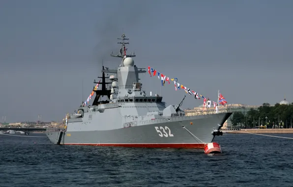 Санкт-Петербург, парад, Корвет, сторожевой корабль, Балтийский Флот, &quot;Бойкий&quot;
