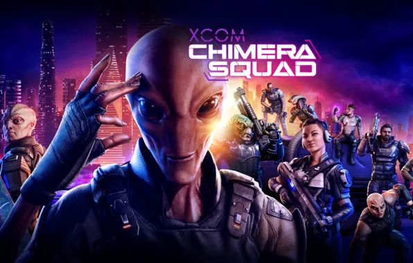 Город, люди, пришельцы, инопланетяне, XCOM: Chimera Squad