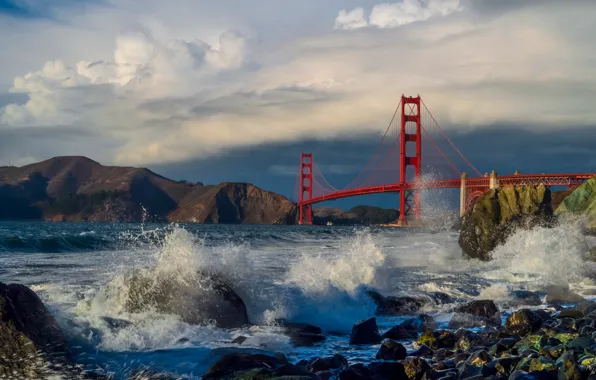 Пейзаж, природа, Golden Gate Bridge