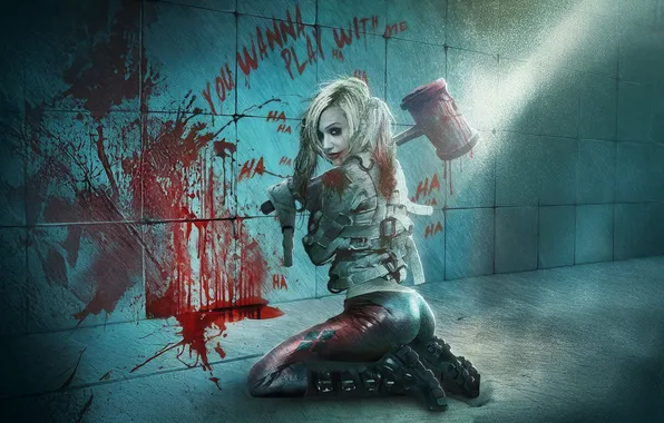 Картинка madness, heart, harley quinn