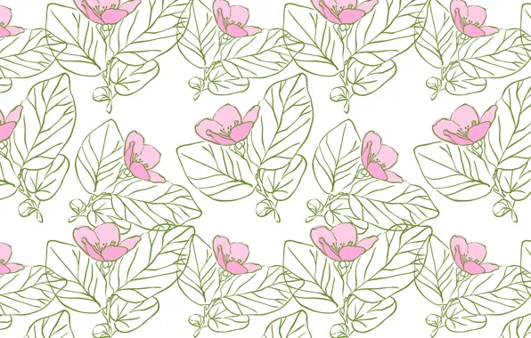 Картинка цветы, текстура, розовые, design, pattern, Floral