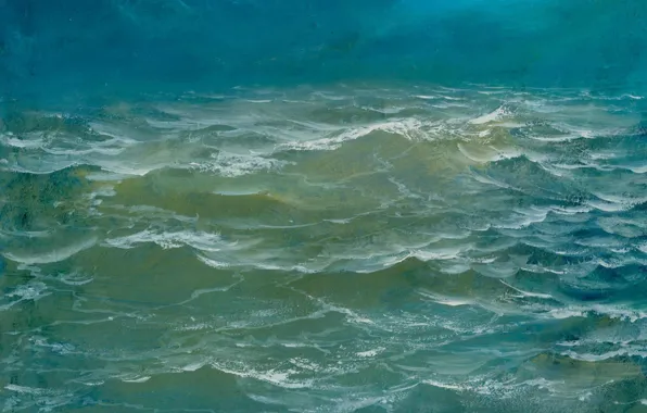 Волны, вода, пейзаж, Море, Айбек Бегалин, 2002г