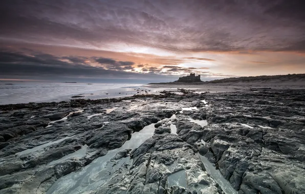 Море, пейзаж, закат