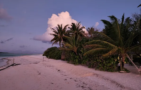 Beach, sky, maldives