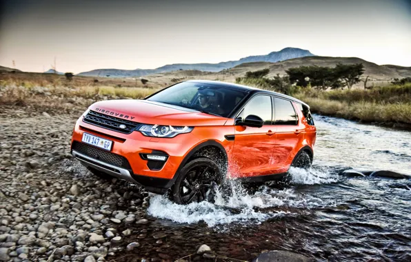 Картинка Land Rover, Discovery, Sport, дискавери, ленд ровер, 2015, HSE, ZA-spec