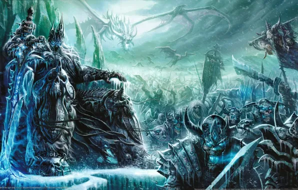 Игра, меч, арт, World of Warcraft, трон, гоблин, король, Mists of Pandaria