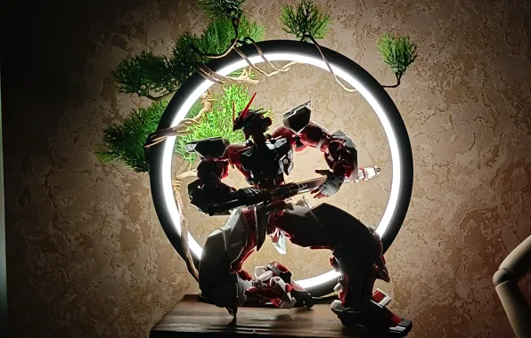 Red, circle, Gundam