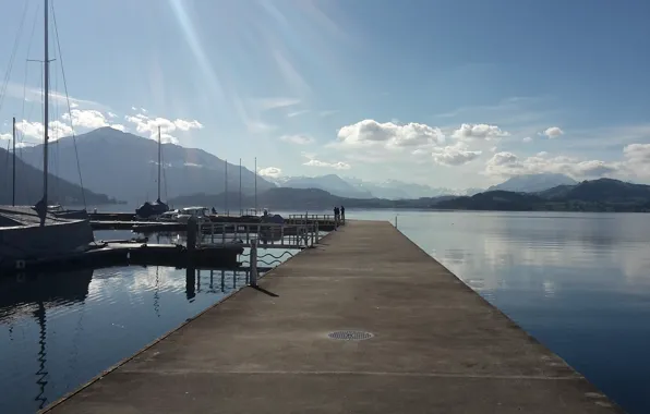 Switzerland, mount Rigi, lake Zug
