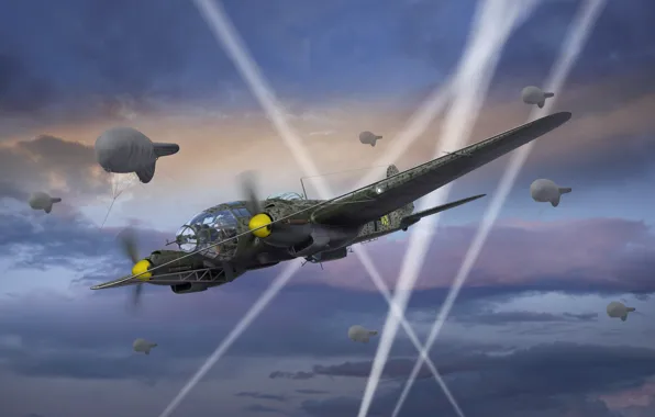 Германия, бомбардировщик, Валерий Петелин, He 111H8 Paravane