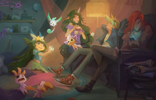 Soraka, League Of Legends, Miss Fortune, Lulu, Ezreal