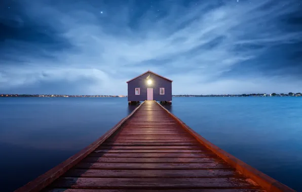 Boathouse, Perth, Swan River, Matilda Bay, Western Australia.